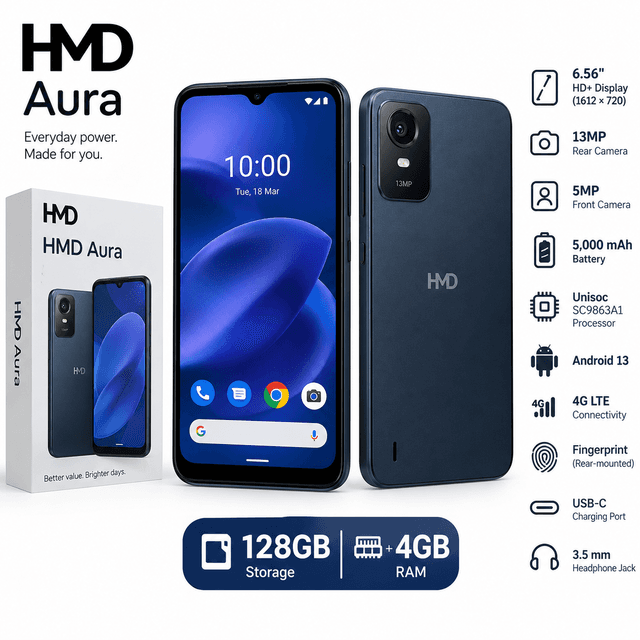 HMD Aura 128GB + 4GB