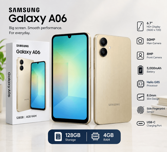 Samsung Galaxy A06 64GB + 4GB