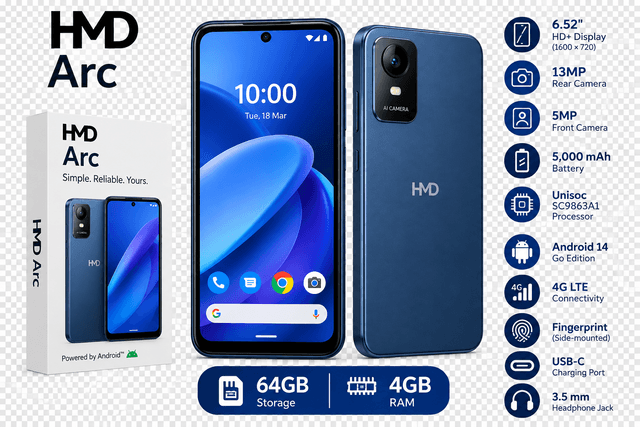 HMD Arc 64GB + 4GB